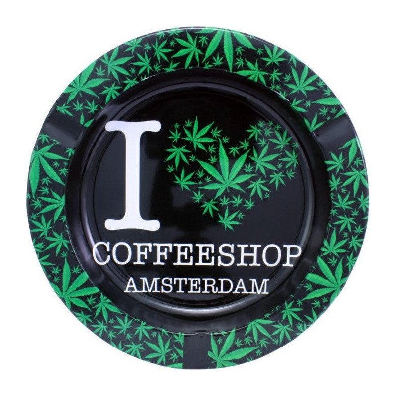 Posacenere in metallo Amsterdam I love CoffeeShop