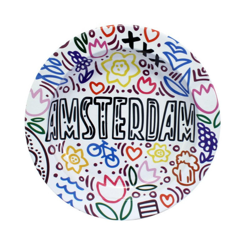 Posacenere in metallo Amsterdam Color