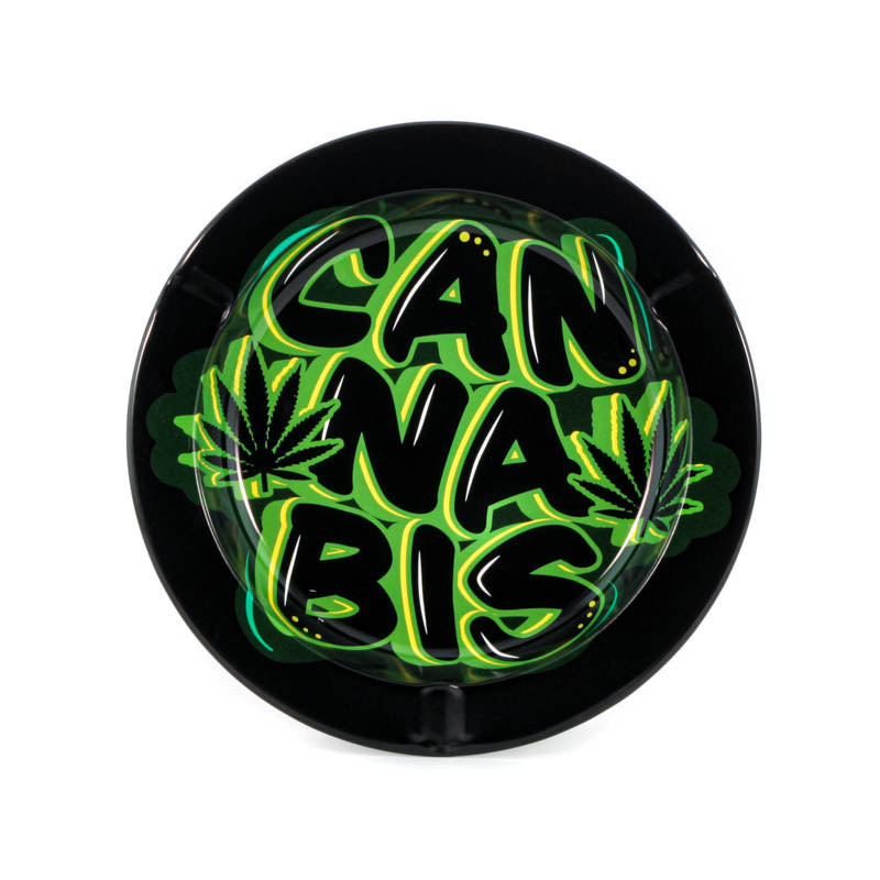 Posacenere in metallo Cannabis