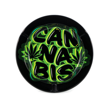 Posacenere in metallo Cannabis