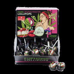 Cannabis Lollipop Cheesecake alla Fragola e Bubblegum - Euphoria