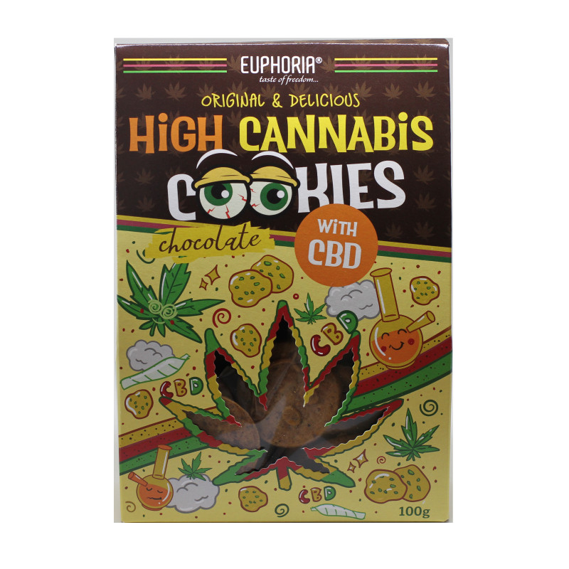 High Cannabis Cookies cioccolato e CBD - Euphoria