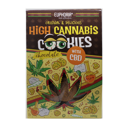 High Cannabis Cookies cioccolato e CBD - Euphoria