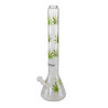 Bong Old School Black Leaf in vetro - H45cm ø124/50mm