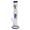 Ice Bong con percolator a spirale 39cm - Black Leaf