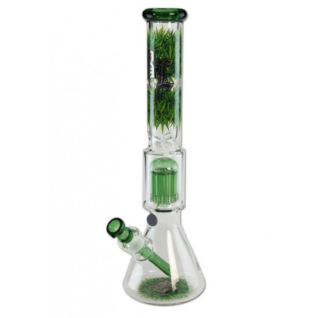 Ice Bong con percolator - Black Leaf
