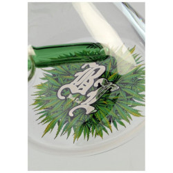 Ice Bong con percolator - Black Leaf
